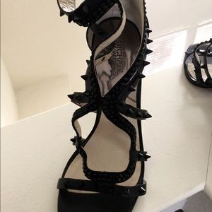 Michael Kors Black Spike Heel Size 10